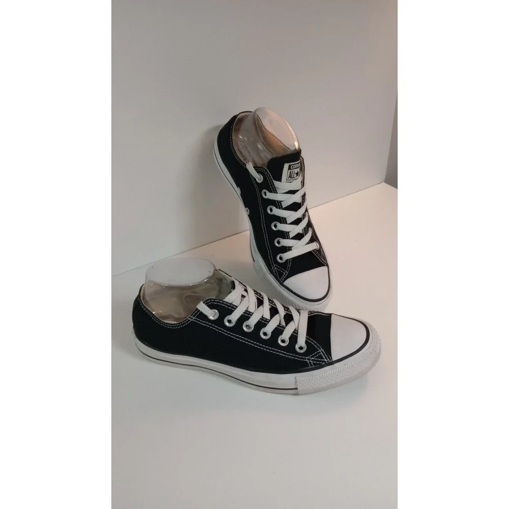 Converse Chuck Taylor All Star Black Low Top Sneakers Mens 6 Womens 8 M9166